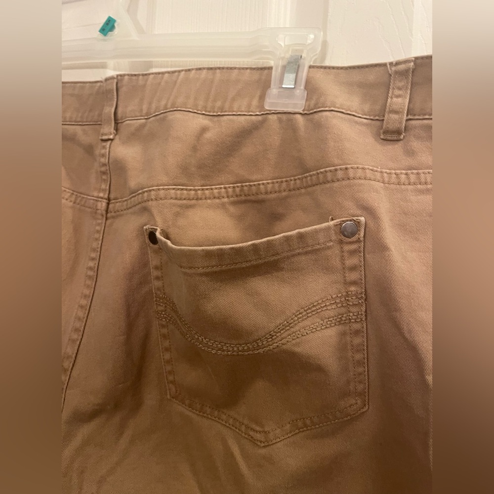 22W Tall CJ Banks Beige Trousers - Picture 5 of 9